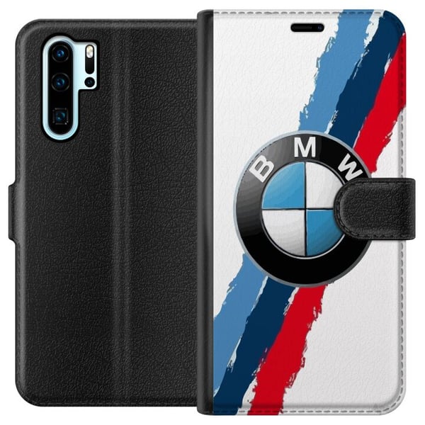 Kompatibel Tegnebogsetui til Huawei P30 Pro BMW Striber