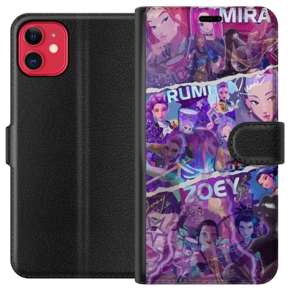 Kompatibel Tegnebogsetui til Apple iPhone 11 Valorant piger plakat Mira Rumi Zoey Riot Games anime gaming agenter neonstil karakter fanart kunst Kompatibel Tegnebogsetui til Apple iPhone 11 Valorant piger plakat Mira Rumi Zoey Riot Games anime gaming agenter neonstil karakter fanart kunst