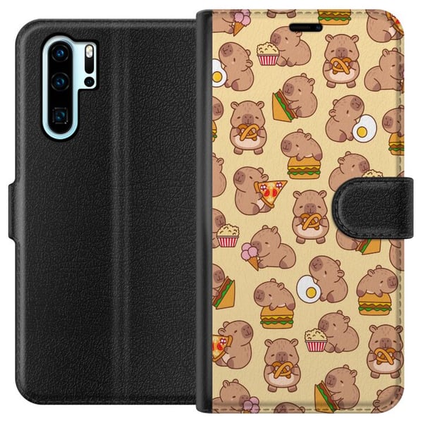 Yhteensopiva Lompakkokotelo Huawei P30 Pro Kawaii capybara puhelinkotelo useilla söpöillä hahmoilla