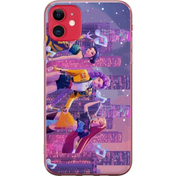 Kompatibel Mobilcover til Apple iPhone 11 Futuristisk K-pop-pigegruppe fra Demon Hunters i en neonby med popkultur og mørk fantasy-stemning