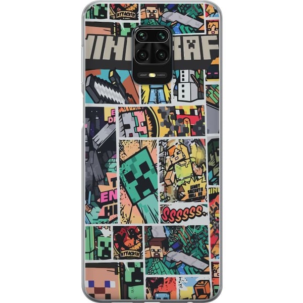 Kompatibel Mobilcover til Xiaomi Redmi Note 9S Minecraft Kunst