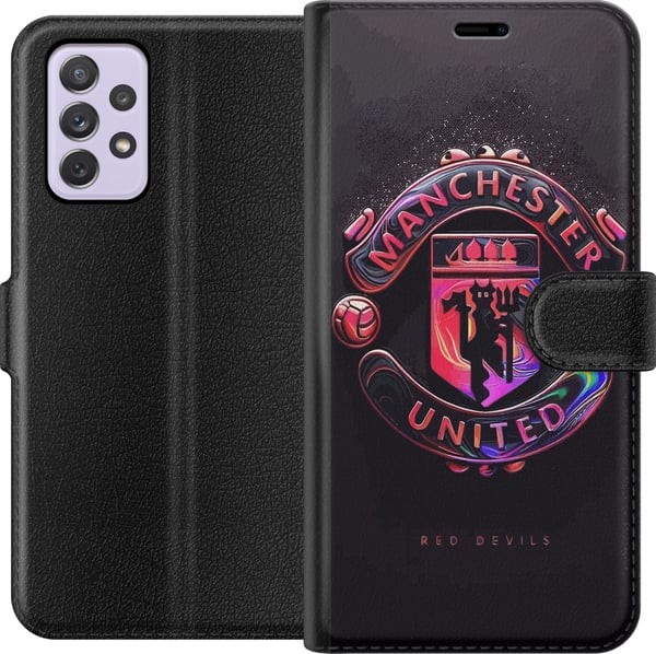 Kompatibelt Plånboksfodral till Samsung Galaxy A52s 5G Manchester United