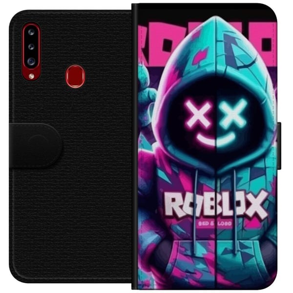 Kompatibelt Plånboksfodral till Samsung Galaxy A20s Roblox | Marshmello