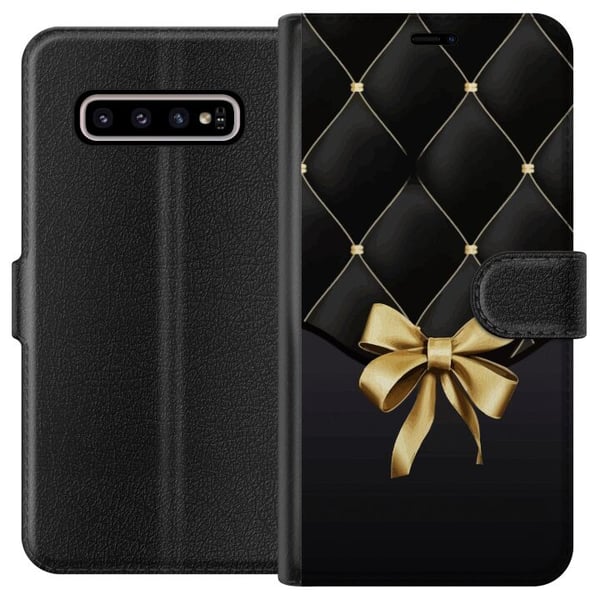 Kompatibelt Lommeboketui til Samsung Galaxy S10+ Luksuriøs rosett