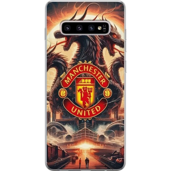 Kompatibelt Mobilskal till Samsung Galaxy S10+ Manchester United