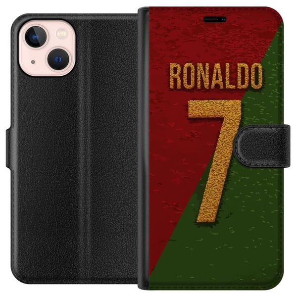 Kompatibelt Plånboksfodral till Apple iPhone 13 mini Ronaldo Kompatibelt Plånboksfodral till Apple iPhone 13 mini Ronaldo