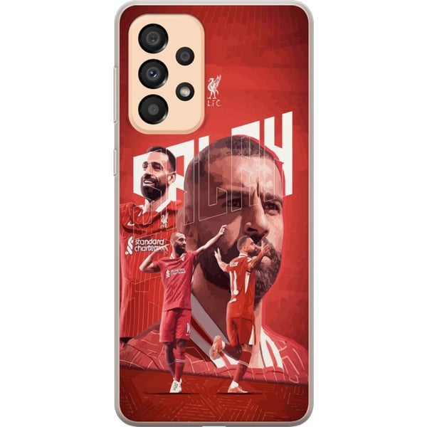 Yhteensopiva Puhelinkuori Samsung Galaxy A33 5G Mohamed Salah Liverpool Egypti nopea luova laitahyökkääjä ja Valioliigan ikoni, joka tunnetaan maalei