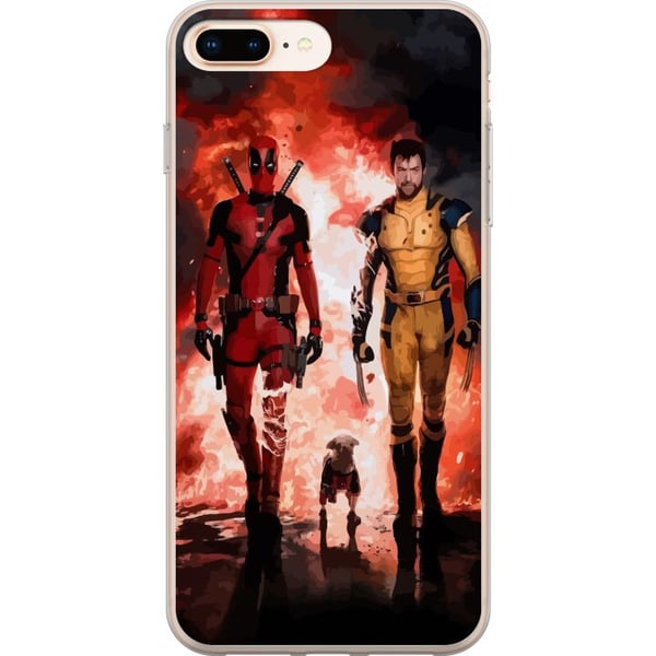 Yhteensopiva Puhelinkuori Apple iPhone 8 Plus Wolverine Deadpool Yhteensopiva Puhelinkuori Apple iPhone 8 Plus Wolverine Deadpool