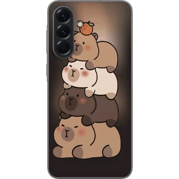Kompatibelt Mobilskal till Samsung Galaxy A56 Capybara Kawaii Söt Djurfigur