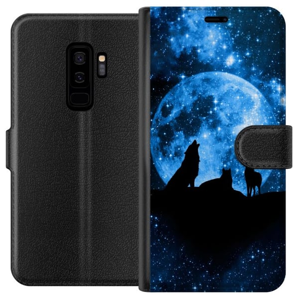 Kompatibelt Plånboksfodral till Samsung Galaxy S9+ Varg Kompatibelt Plånboksfodral till Samsung Galaxy S9+ Varg