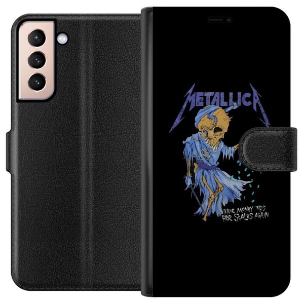 Kompatibelt Lommeboketui til Samsung Galaxy S21 Metallica Rockeband Musikk Hardrock