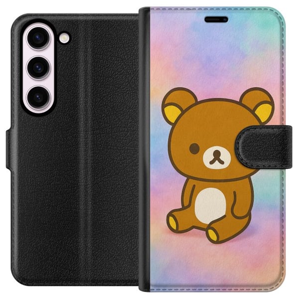 Kompatibelt Plånboksfodral till Samsung Galaxy S23 Kawaii Sanrio Rilakkuma