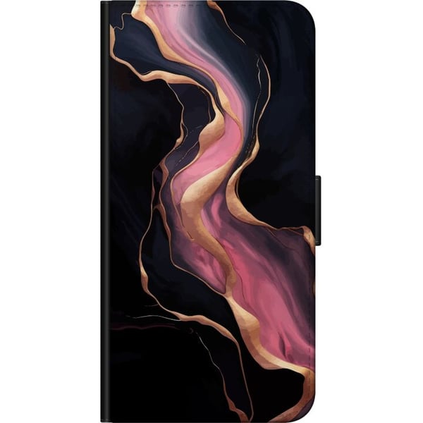 Kompatibelt Lommeboketui til Samsung Galaxy A03s Marmormønster luksusdesignstein