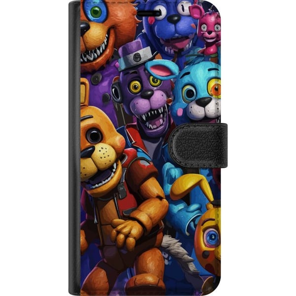 Kompatibelt Plånboksfodral till Samsung Galaxy S9+ Färgstarka animatroniska figurer med neonljus och intensiv skräckinspirerad spelkänsla