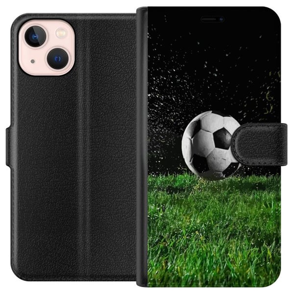 Kompatibelt Lommeboketui til Apple iPhone 13 mini Fotballhandling Kompatibelt Lommeboketui til Apple iPhone 13 mini Fotballhandling