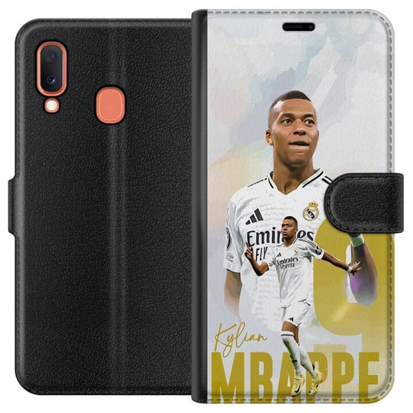 Kompatibelt Plånboksfodral till Samsung Galaxy A20e Kylian Mbappé Real Madrid Frankrike La Ligas ledande målskytt snabb anfallare med explosivitet oc Kompatibelt Plånboksfodral till Samsung Galaxy A20e Kylian Mbappé Real Madrid Frankrike La Ligas ledande målskytt snabb anfallare med explosivitet oc