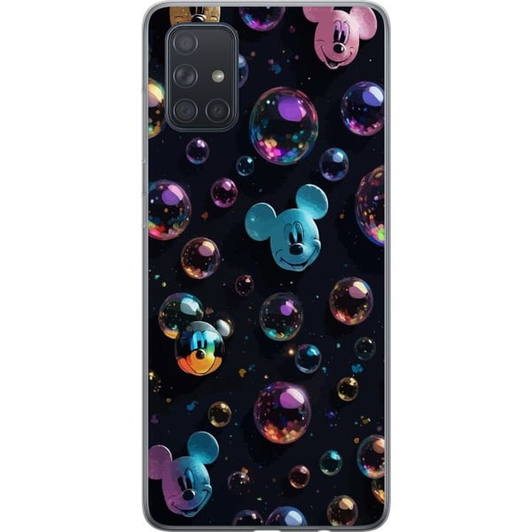 Yhteensopiva Puhelinkuori Samsung Galaxy A71 Musse Pigg Disney Bubblor Design Roligt Motiv Populär