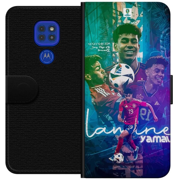 Kompatibel Tegnebogsetui til Motorola Moto G9 Play Lamine Yamal FCB
