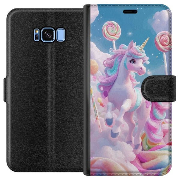 Yhteensopiva Lompakkokotelo Samsung Galaxy S8 Enhörning Candy Pastell Kawaii Motiv Söt Populär Färg Yhteensopiva Lompakkokotelo Samsung Galaxy S8 Enhörning Candy Pastell Kawaii Motiv Söt Populär Färg