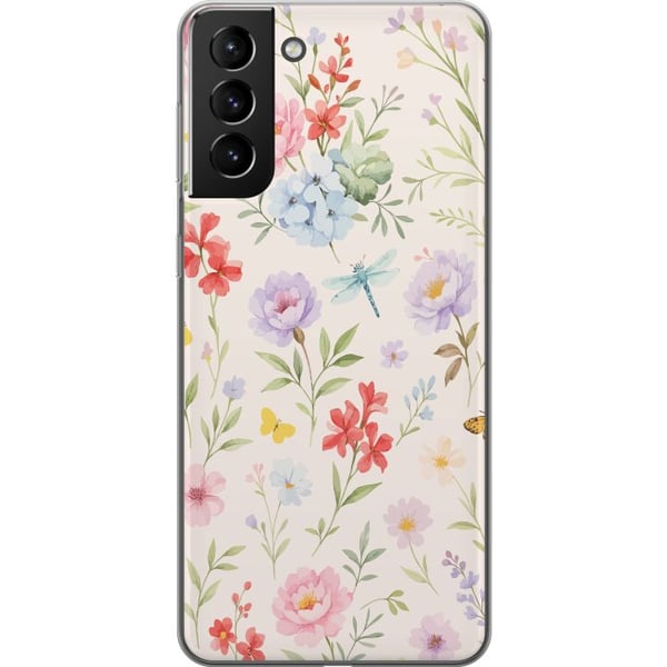 Kompatibel Mobilcover til Samsung Galaxy S21+ 5G Blomster