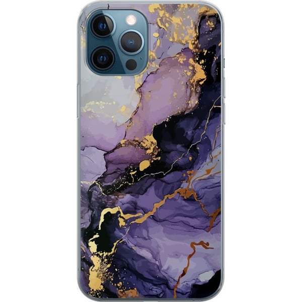 Yhteensopiva Puhelinkuori Apple iPhone 12 Pro Purppuranhohtoinen Marmori Yhteensopiva Puhelinkuori Apple iPhone 12 Pro Purppuranhohtoinen Marmori