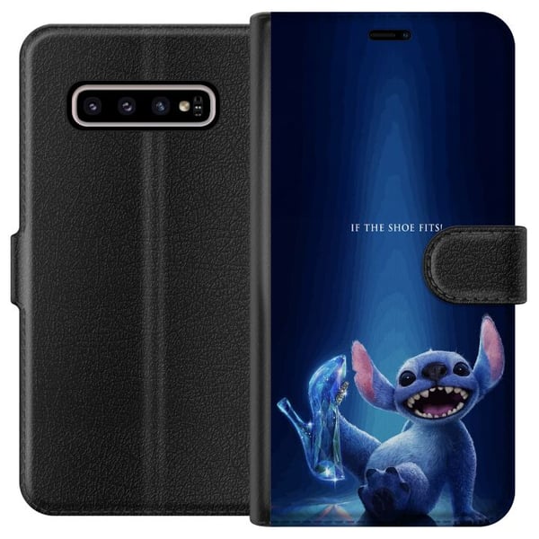 Kompatibelt Plånboksfodral till Samsung Galaxy S10+ Stitch | Sko