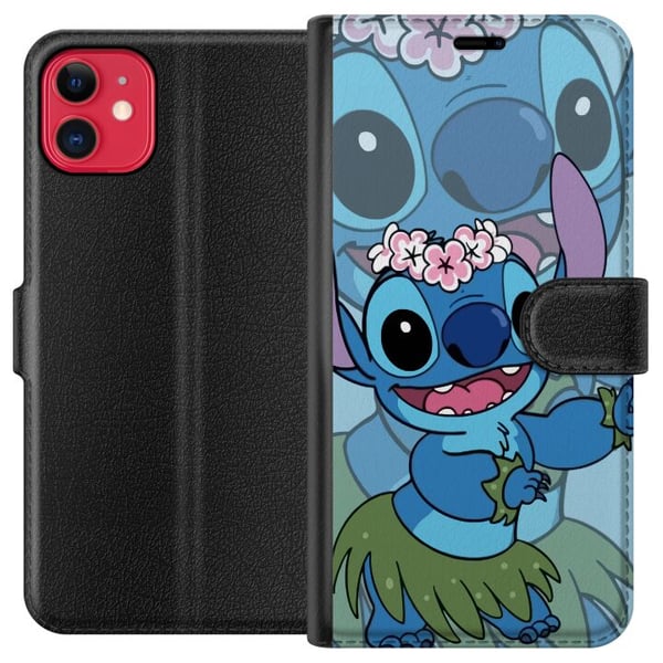 Kompatibelt Plånboksfodral till Apple iPhone 11 Stitch under Stjärnorna – Magisk Anime-stil Kompatibelt Plånboksfodral till Apple iPhone 11 Stitch under Stjärnorna – Magisk Anime-stil