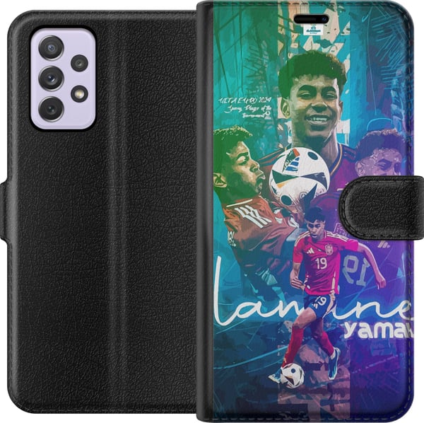 Kompatibelt Plånboksfodral till Samsung Galaxy A52s 5G Lamine Yamal FCB