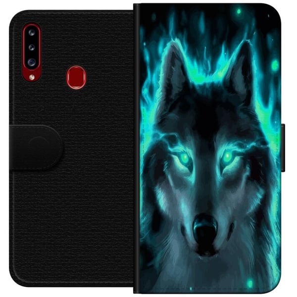 Kompatibelt Plånboksfodral till Samsung Galaxy A20s Varg