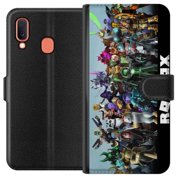 Kompatibelt Lommeboketui til Samsung Galaxy A20e Roblox Kompatibelt Lommeboketui til Samsung Galaxy A20e Roblox