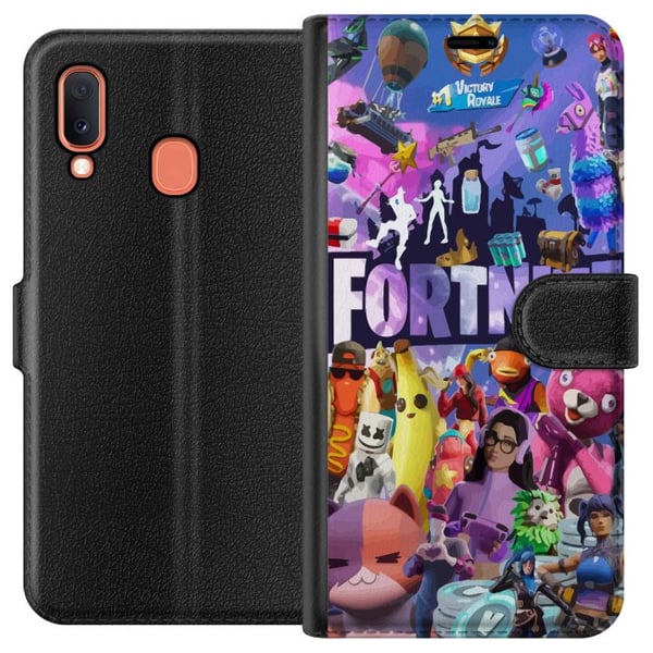 Kompatibelt Lommeboketui til Samsung Galaxy A20e Fortnite Kompatibelt Lommeboketui til Samsung Galaxy A20e Fortnite