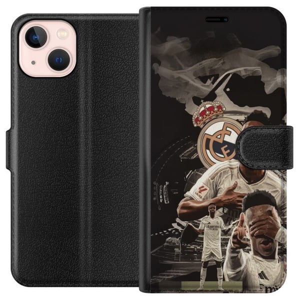 Kompatibelt Lommeboketui til Apple iPhone 13 mini Vinicius Junior Real Madrid Brasil eksplosiv tekniker som skaper målsjanser og driver spillet fremo Kompatibelt Lommeboketui til Apple iPhone 13 mini Vinicius Junior Real Madrid Brasil eksplosiv tekniker som skaper målsjanser og driver spillet fremo