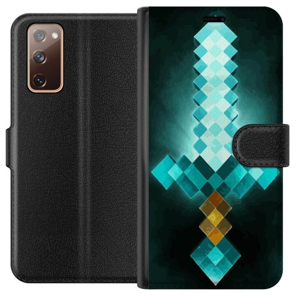 Kompatibelt Lommeboketui til Samsung Galaxy S20 FE Minecraft sverd