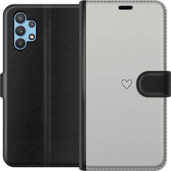 Yhteensopiva Lompakkokotelo Samsung Galaxy A32 5G Pieni Sydän
