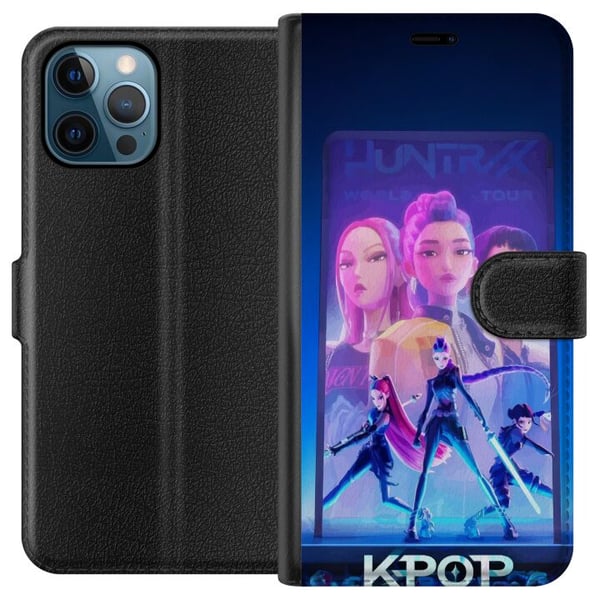 Kompatibelt Plånboksfodral till Apple iPhone 12 Pro KPop Demon Hunters 2 HuntrX futuristiskt KPopmotiv med scen och stark energi