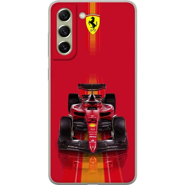 Kompatibelt Mobilskal till Samsung Galaxy S21 FE 5G Röd Formelbil i ikonisk racingdesign med sportig precision