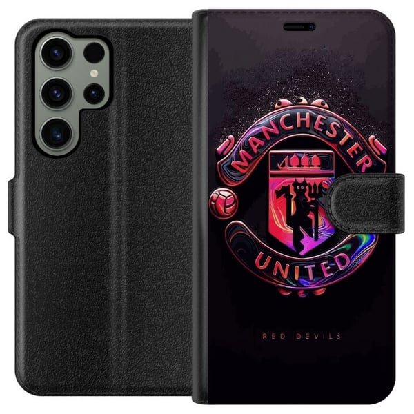 Kompatibel Tegnebogsetui til Samsung Galaxy S23 Ultra Manchester United