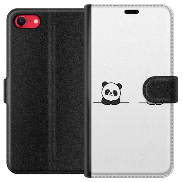 Kompatibelt Lommeboketui til Apple iPhone SE (2022) Panda Koala
