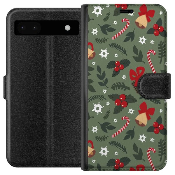 Yhteensopiva Lompakkokotelo Google Pixel 6a Hauskaa joulukuviota