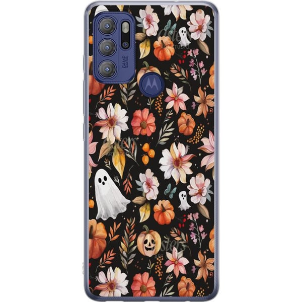 Kompatibel Mobilcover til Motorola Moto G60S Halloween Græskar Spøgelsesdragt Maske