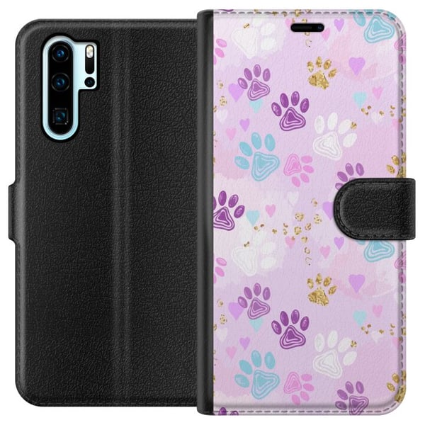 Yhteensopiva Lompakkokotelo Huawei P30 Pro Värikkäät tassut