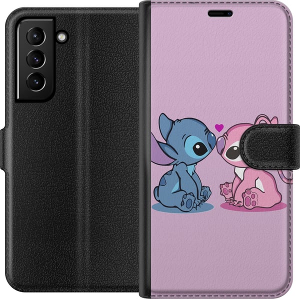 Yhteensopiva Lompakkokotelo Samsung Galaxy S21+ 5G lilo & stitch 2025