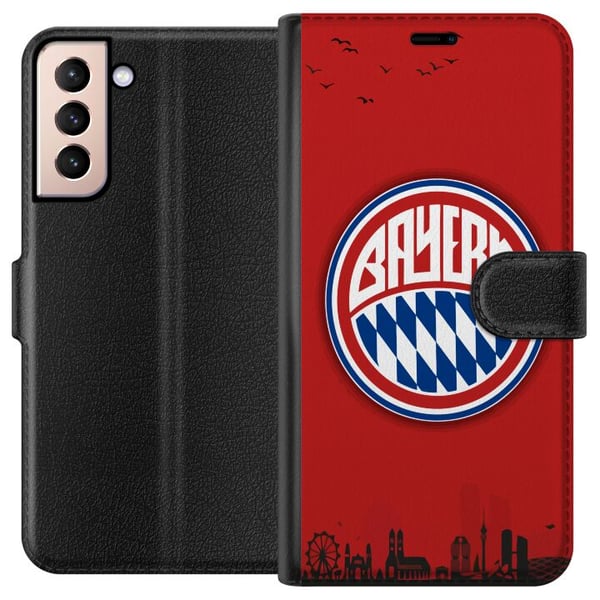 Kompatibelt Plånboksfodral till Samsung Galaxy S21 FC Bayern Munich