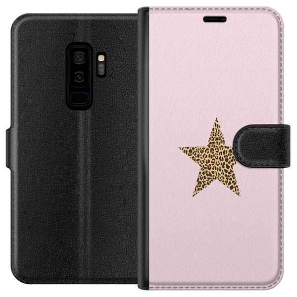 Kompatibelt Plånboksfodral till Samsung Galaxy S9+ Leopard stjärna Kompatibelt Plånboksfodral till Samsung Galaxy S9+ Leopard stjärna