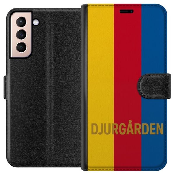 Kompatibelt Lommeboketui til Samsung Galaxy S21 Djurgården – fotball Kompatibelt Lommeboketui til Samsung Galaxy S21 Djurgården – fotball