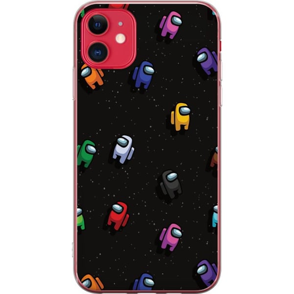 Kompatibel Mobilcover til Apple iPhone 11 Among Us-mønster med farverige figurer i rummet, legende gamingmotiv til Among Us-fans