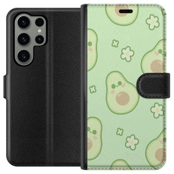 Kompatibel Tegnebogsetui til Samsung Galaxy S23 Ultra Avocado Sød Kompatibel Tegnebogsetui til Samsung Galaxy S23 Ultra Avocado Sød