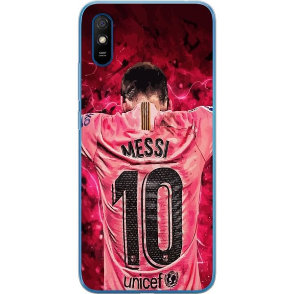 Kompatibel Mobilcover til Xiaomi Redmi 9A Messi Fotboll Barcelona Argentina Motiv Legendarisk Spelare