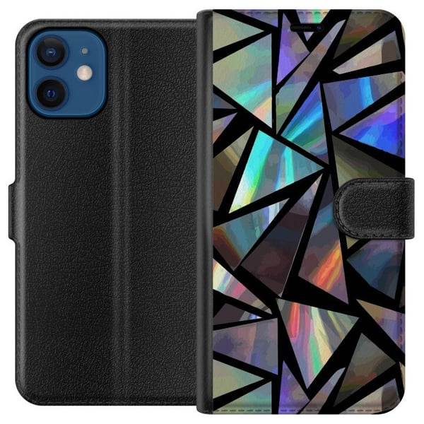 Kompatibelt Lommeboketui til Apple iPhone 12 3D Refleksjon