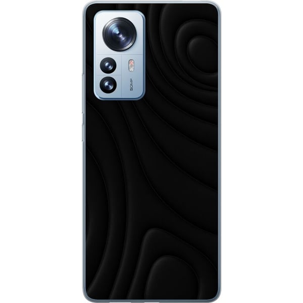 Kompatibel Mobilcover til Xiaomi 12 Pro Sorte Bølger